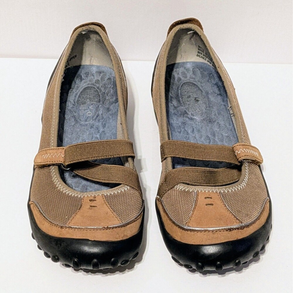 Privo by Clarks Brown Mary Jane Flats Womens size 6.5 slip-on Shoe Gorpcore - Picture 2 of 6